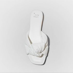 Brand new without tags white Target sandals!